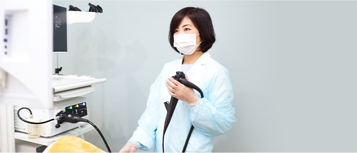 鎮静剤使用により眠った状態で胃カメラ検査を受けられます。